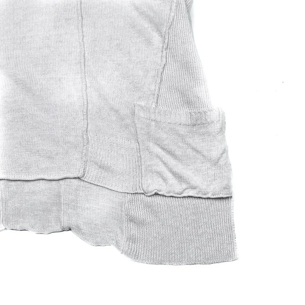 Eileen Fisher Linen Ribbed Knit Shawl V-Neck Pullover Sweater Vest Size S - Picture 5 of 10